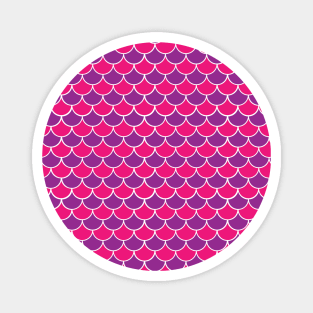 Pink and Purple Mermaid Scales 001#001 Magnet